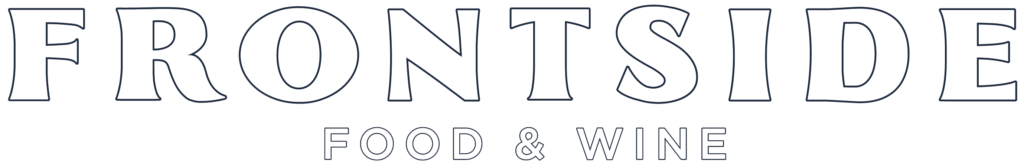 frontside food and wine white logo
